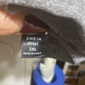 SHEIN Curve Charcoal Gray Top 2XL